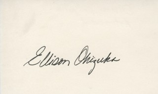 Ellison Onizuka autograph