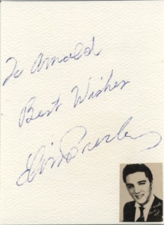 Elvis Presley autograph
