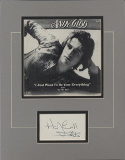 Andy Gibb autograph
