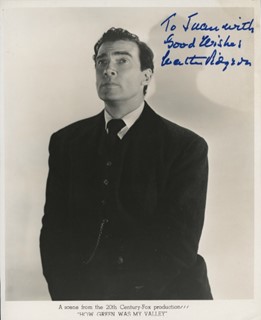 Walter Pidgeon autograph