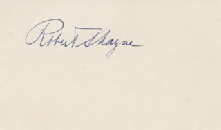 Robert Shayne autograph