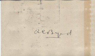 Richard Byrd autograph