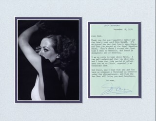 Joan Crawford autograph