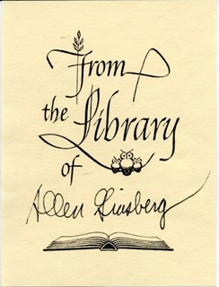 Allen Ginsberg autograph