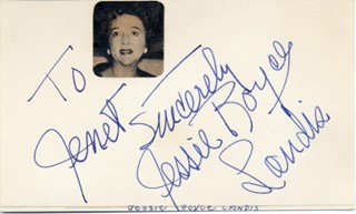 Jesse Royce Landis autograph