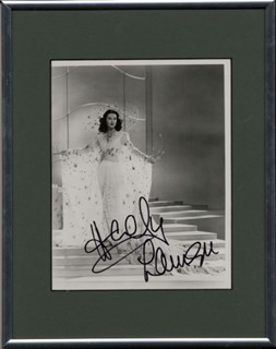 Hedy LaMarr autograph