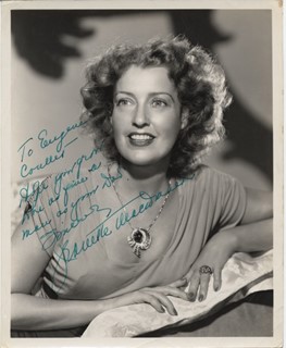 Jeanette MacDonald autograph