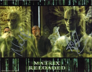 Matrix Reloaded autograph