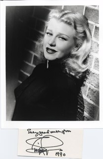 Ginger Rogers autograph