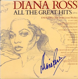 Diana Ross autograph