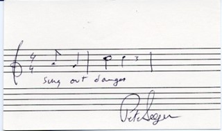 Pete Seeger autograph