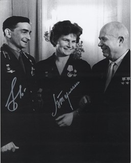 Tereshkova & Bykovsky autograph
