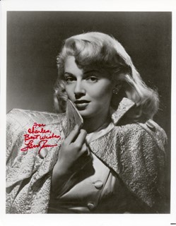 Lana Turner autograph