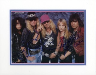 Great White autograph