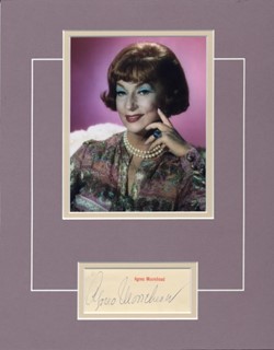 Agnes Moorehead autograph