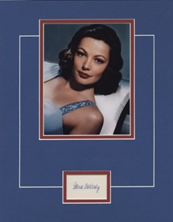Gene Tierney autograph