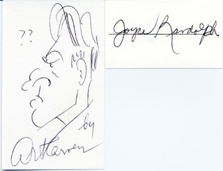Art Carney & Joyce Randolph autograph