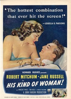 Robert Mitchum autograph