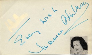 Maureen O'Sullivan autograph