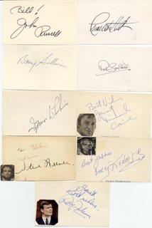 Actor Signature Card Lot autograph