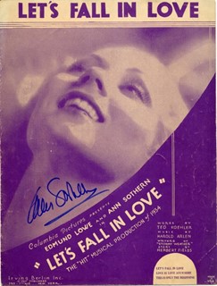 Ann Sothern autograph