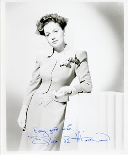 Olivia DeHavilland autograph