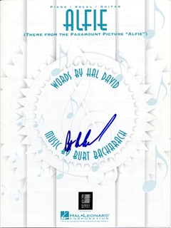 Burt Bacharach autograph