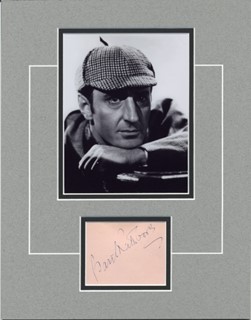 Basil Rathbone autograph