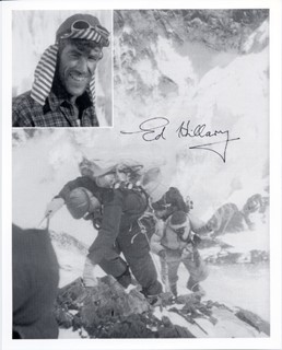 Sir Edmund Hillary autograph