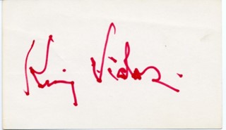 King Vidor autograph