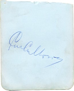 Cab Calloway autograph