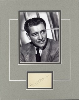 Ronald Colman autograph
