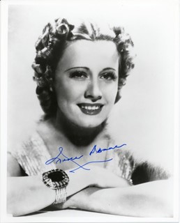 Irene Dunne autograph