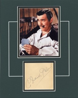 Clark Gable autograph