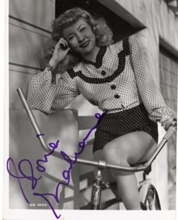 Gloria Grahame autograph