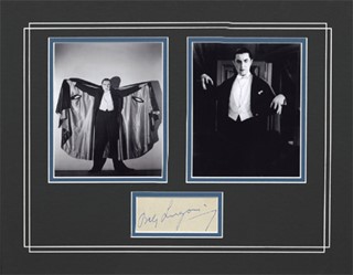 Bela Lugosi autograph