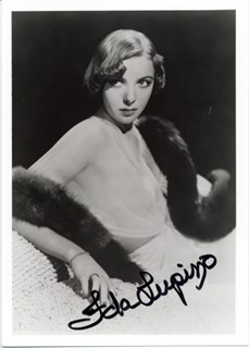 Ida Lupino autograph