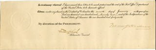 Warren G. Harding autograph
