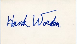 Hank Worden autograph