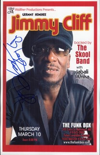 Jimmy Cliff autograph