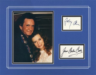 Johnny and June Carter Cash autograph