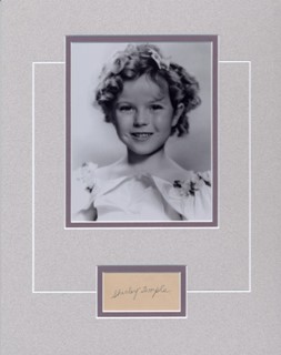 Shirley Temple autograph