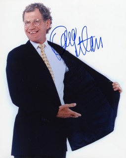 David Letterman autograph