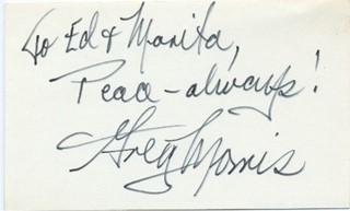 Greg Morris autograph