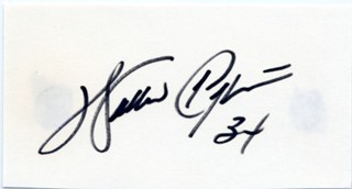 Walter Payton autograph