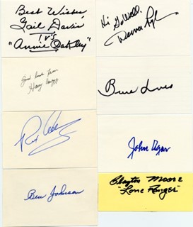Western Stars Signature Lot autograph