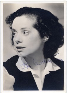 Elsa Lancaster autograph