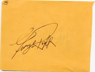 George Raft autograph