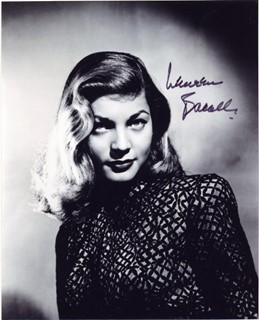 Lauren Bacall autograph