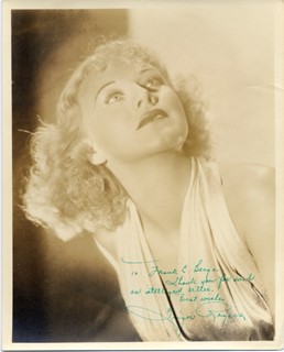 Ginger Rogers autograph